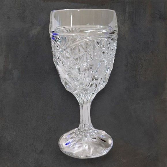Crystal‎ D'Adriana Luna Set of 4 Clear Wine Water Glass Goblet Stemware 5.75" - Picture 7 of 7
